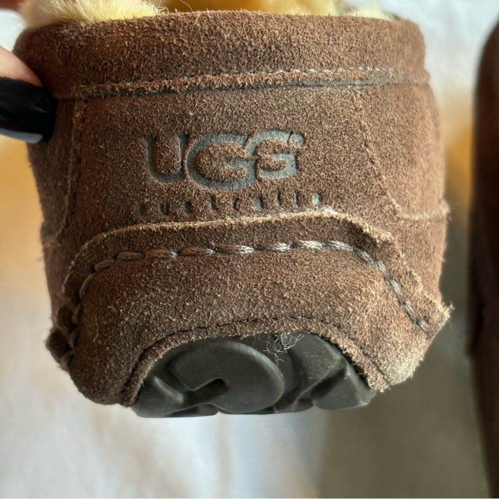 UGG Men's Dark Brown Slip-On Loafers - Picture 6 of 6